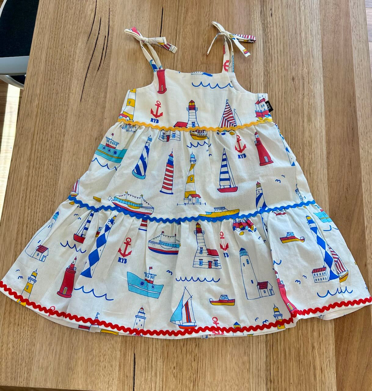 RYB HIGH SEAS TIERED DRESS