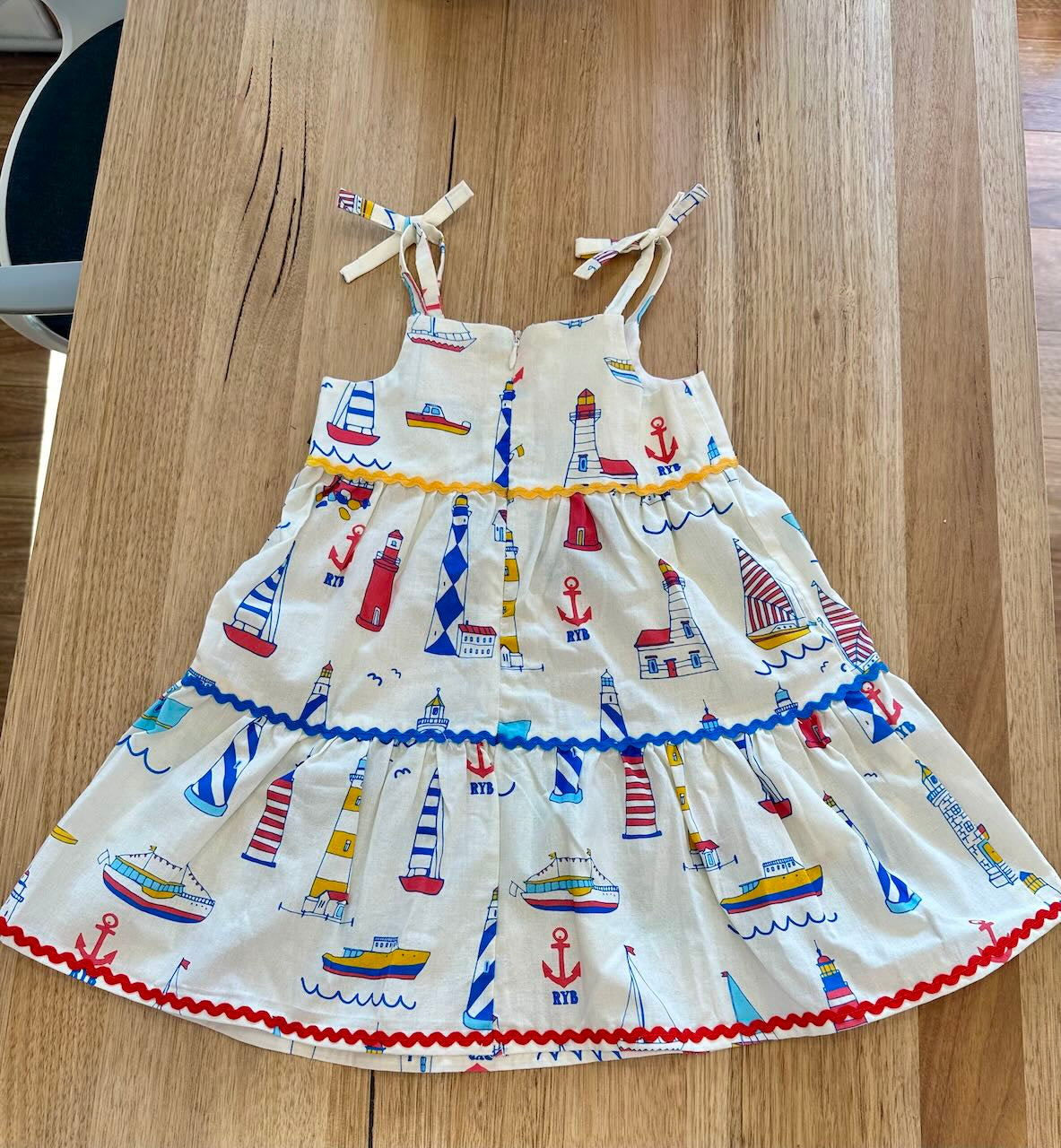 RYB HIGH SEAS TIERED DRESS