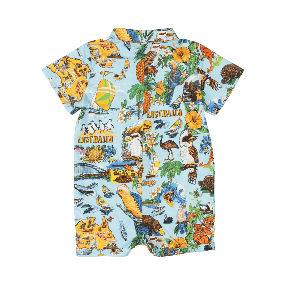 RYB AUSTRALIA BABY SHIRT ROMPER