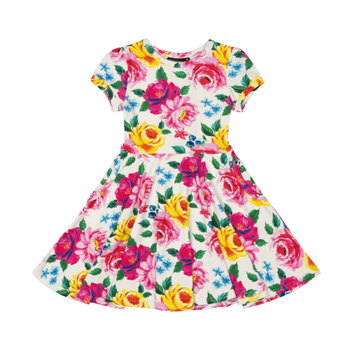 RYB CHINTZ WAISTED DRESS