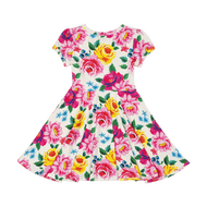 RYB CHINTZ WAISTED DRESS