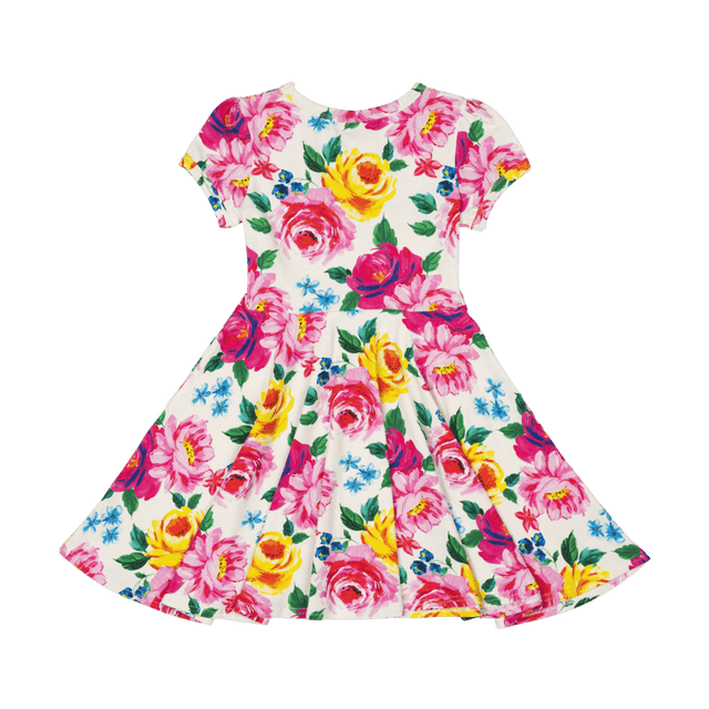 RYB CHINTZ WAISTED DRESS