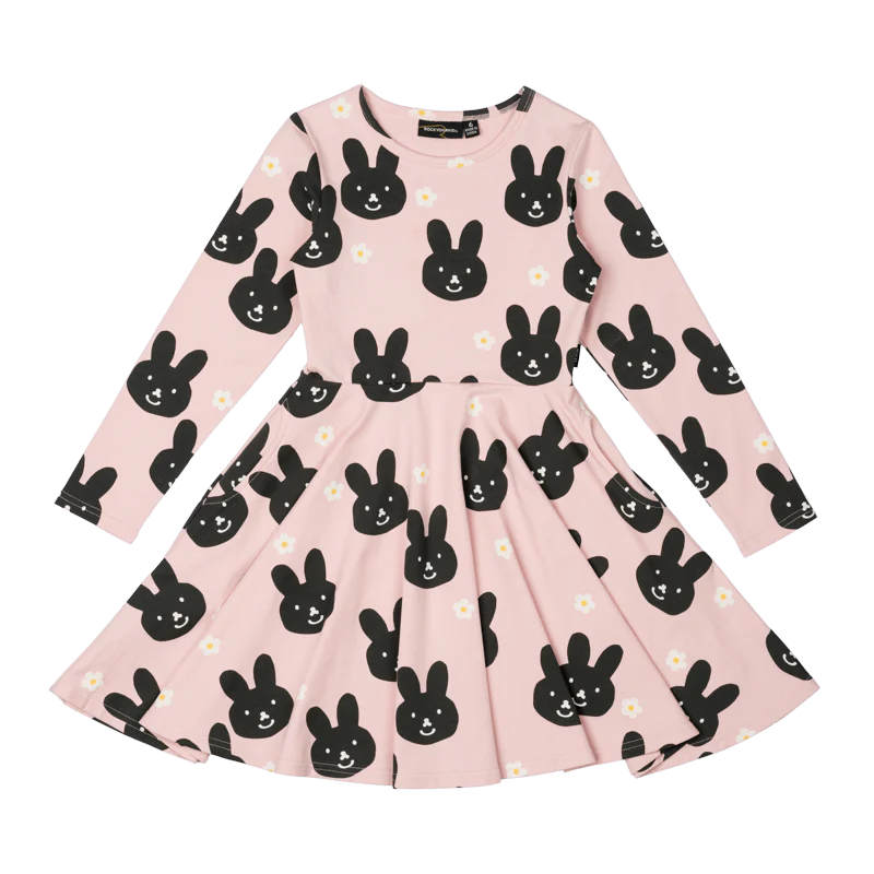 RYB BUNNY FACE WAISTED DRESS