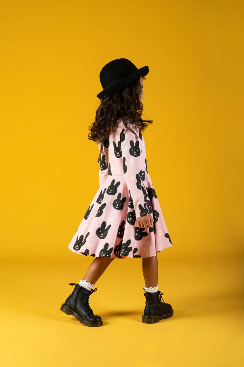 RYB BUNNY FACE WAISTED DRESS