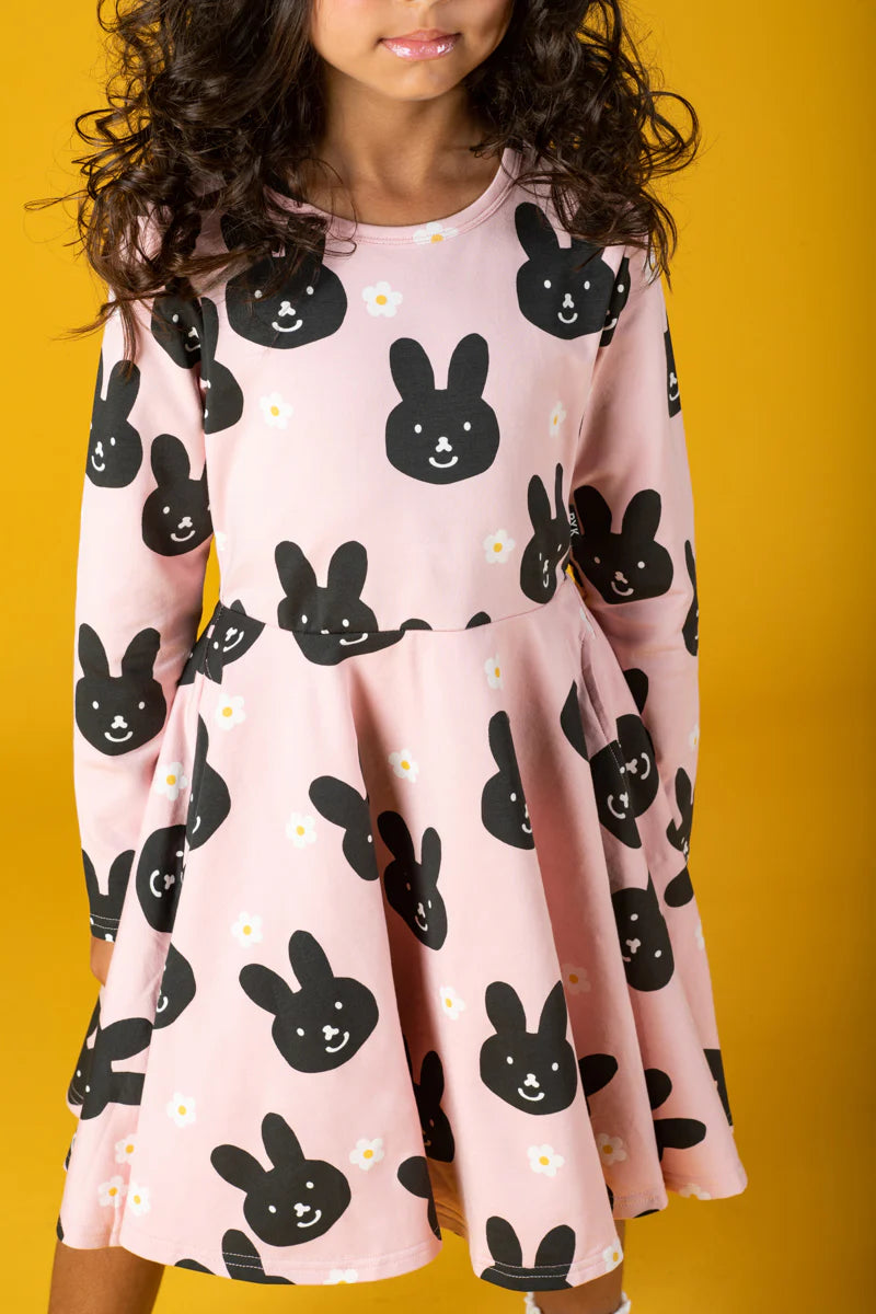 RYB BUNNY FACE WAISTED DRESS