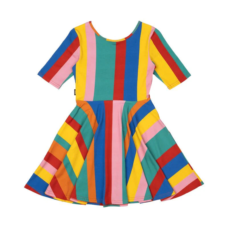 RYB RAINBOW STRIPES MABEL DRESS