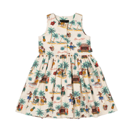 RYB ALOHA POPOVER DRESS