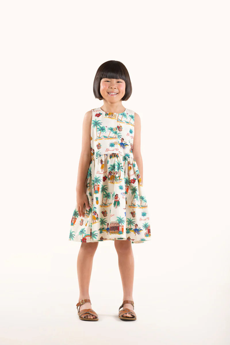 RYB ALOHA POPOVER DRESS