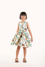 RYB ALOHA POPOVER DRESS