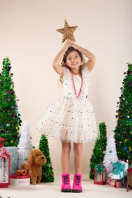 RYB CREAM CHRISTMAS ANGEL DRESS