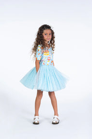 RYB PARTY TIME BLUE CIRCUS DRESS