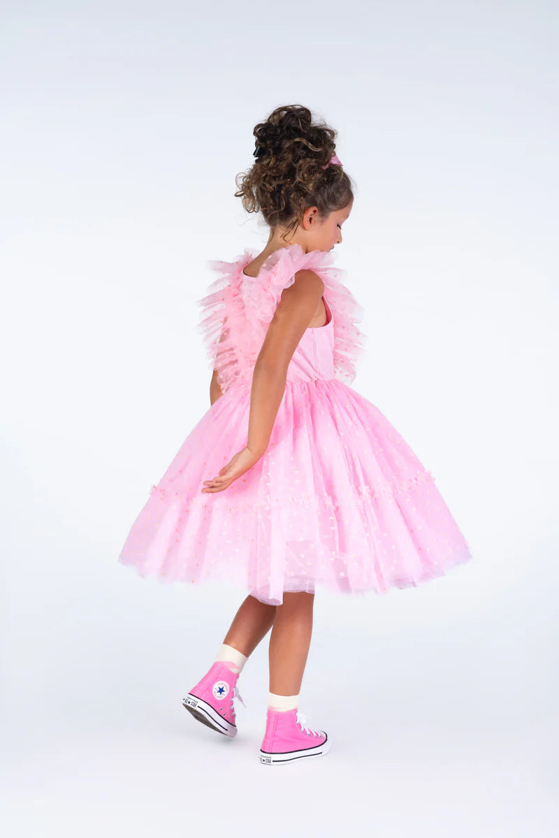 RYB PINK HEART TULLE PARTY DRESS