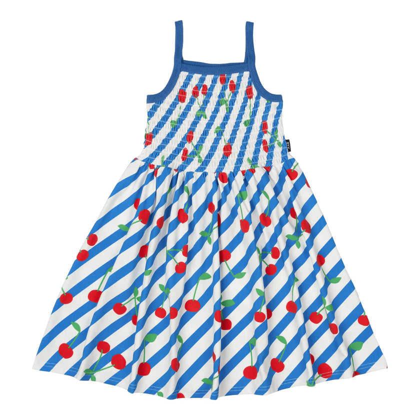 RYB CHERRY STRIPES SUN DRESS