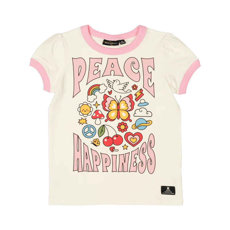 RYB PEACE HAPPINESS T-SHIRT