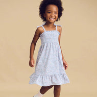 HUX BLUEBELL FLORAL SHIRRED DRESS