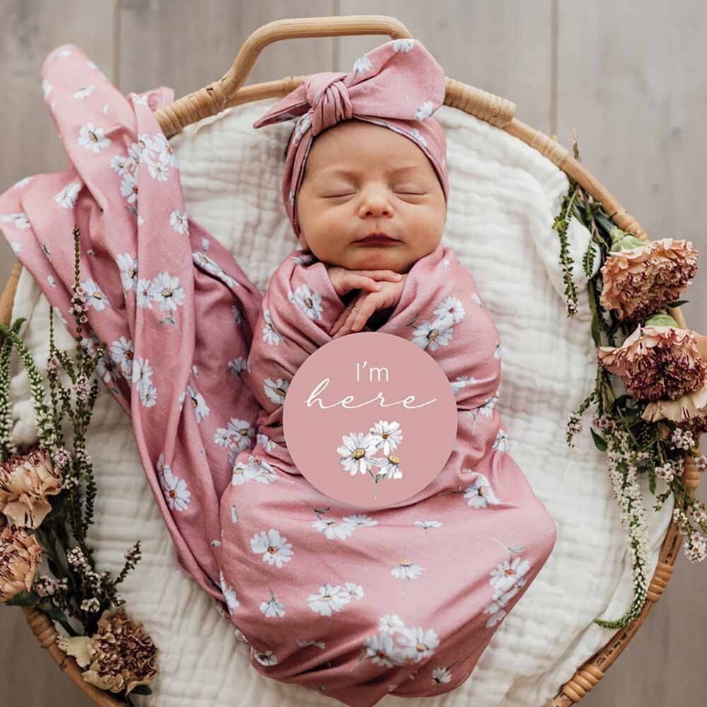 SNUGGLE HUNNY DAISY JERSEY WRAP SET