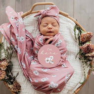 SNUGGLE HUNNY DAISY JERSEY WRAP SET