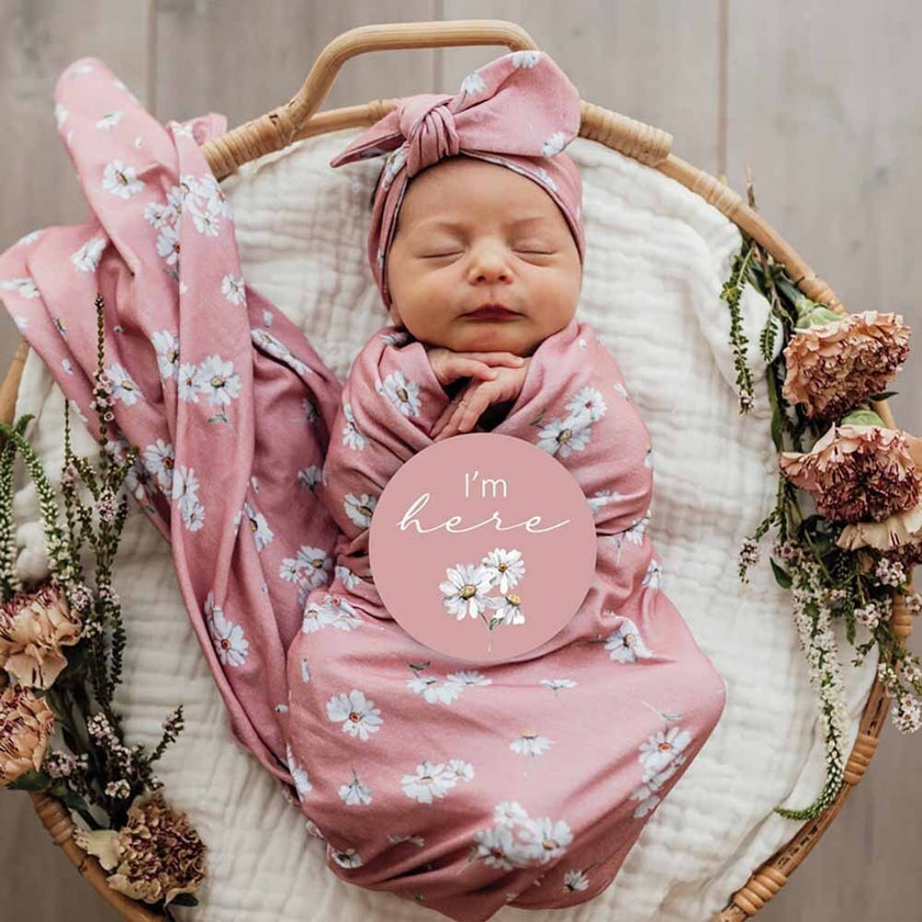 SNUGGLE HUNNY DAISY JERSEY WRAP SET