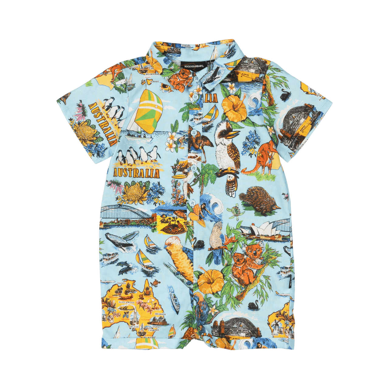 RYB AUSTRALIA BABY SHIRT ROMPER