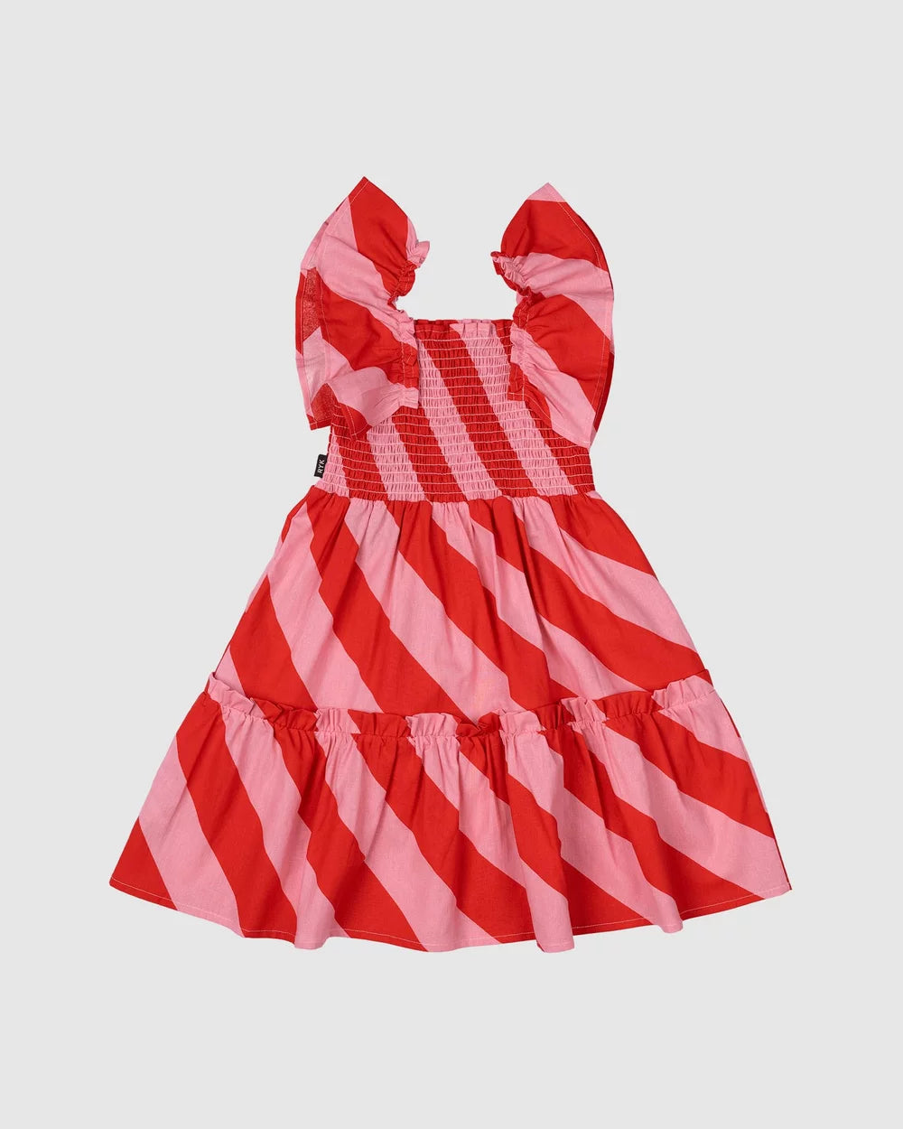 RYB CANDY WRAP SHIRRED DRESS