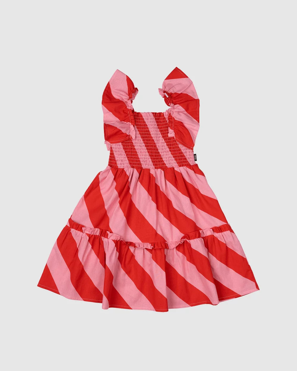 RYB CANDY WRAP SHIRRED DRESS