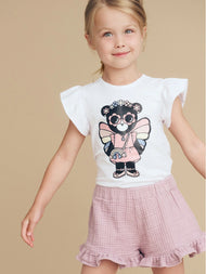 HUX FAIRY BEAR FRILL T-SHIRT