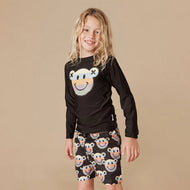 HUX RAINBOW SMILE BEAR SWIM SHORT