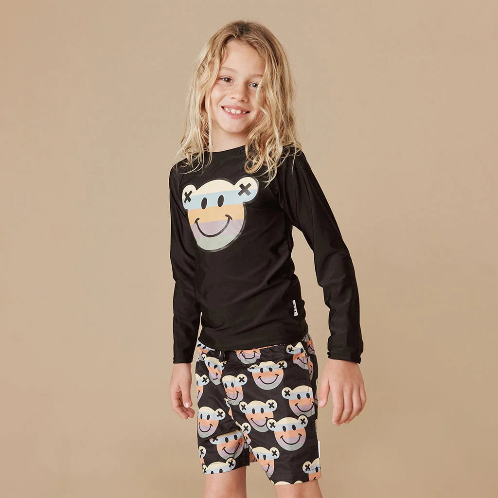 HUX RAINBOW SMILE BEAR SWIM SHORT