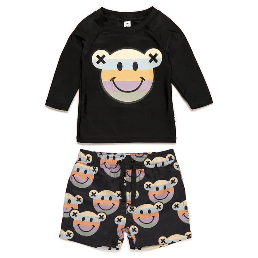 HUX RAINBOW SMILE BEAR SWIM SHORT