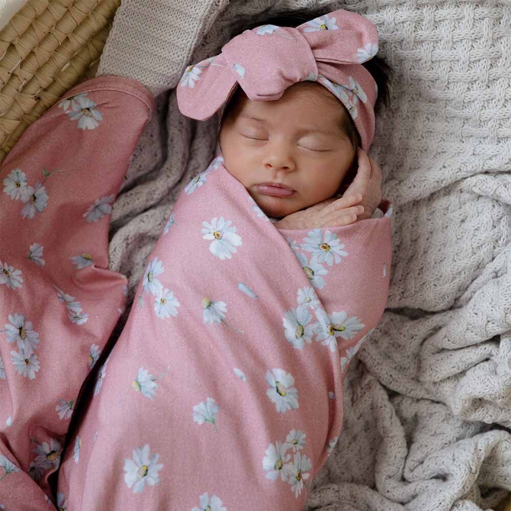 SNUGGLE HUNNY DAISY JERSEY WRAP SET