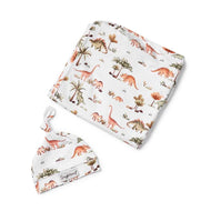 SNUGGLE HUNNY DINO JERSEY WRAP SET