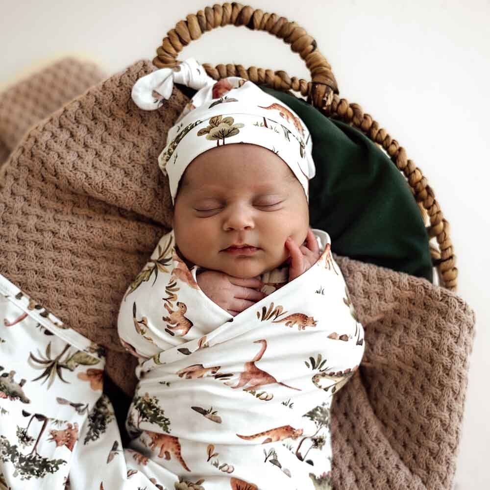 SNUGGLE HUNNY DINO JERSEY WRAP SET