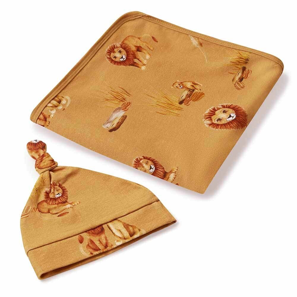 SNUGGLE HUNNY ROAR JERSEY WRAP SET
