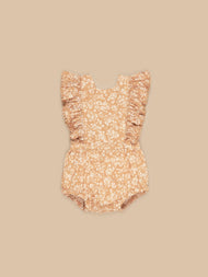 HUX FLORAL WARM GLOW FRILL PLAYSUIT