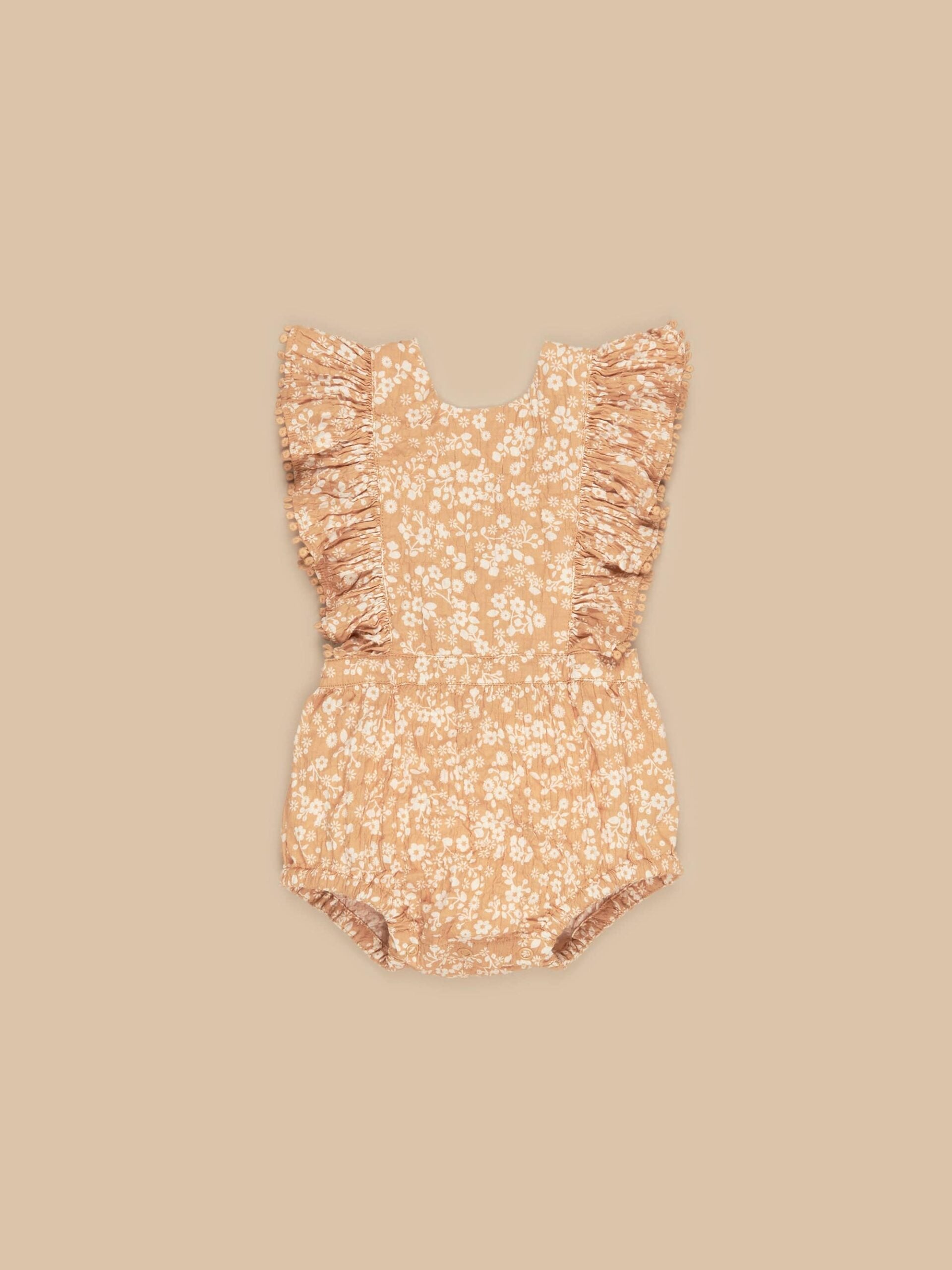 HUX FLORAL WARM GLOW FRILL PLAYSUIT