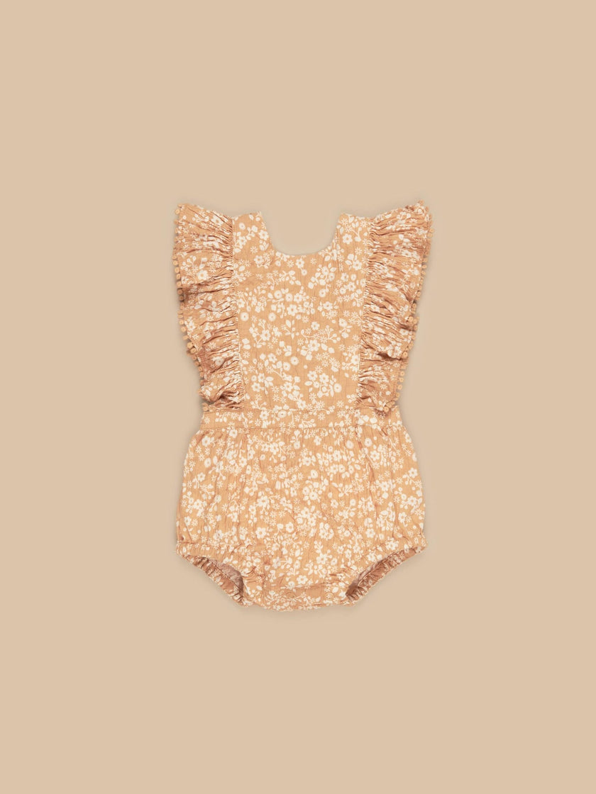 HUX FLORAL WARM GLOW FRILL PLAYSUIT