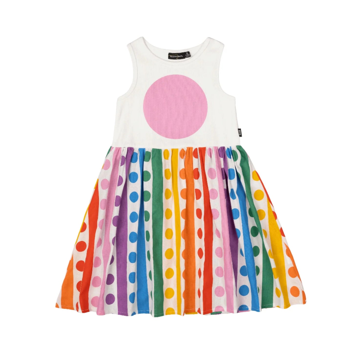 RYB RAINBOW DROPS SINGLET DRESS