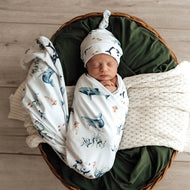 SNUGGLE HUNNY OCEAN JERSEY WRAP SET