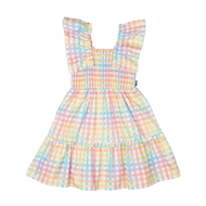 RYB RAINBOW PLAID DRESS