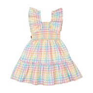 RYB RAINBOW PLAID DRESS