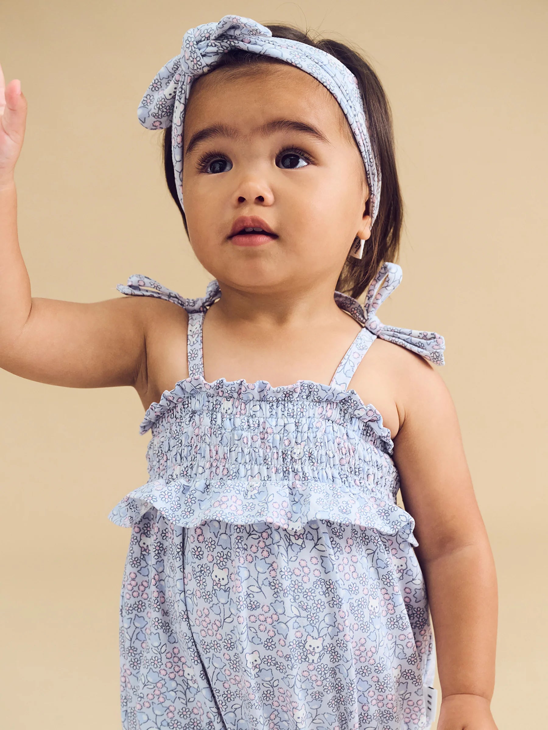 HUX BLUEBELL FLORAL BUBBLE ONESIE