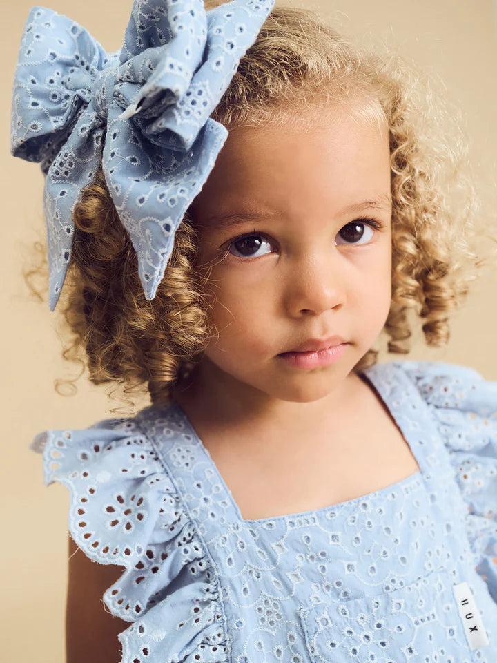 HUX BRODERIE FRILL PLAYSUIT
