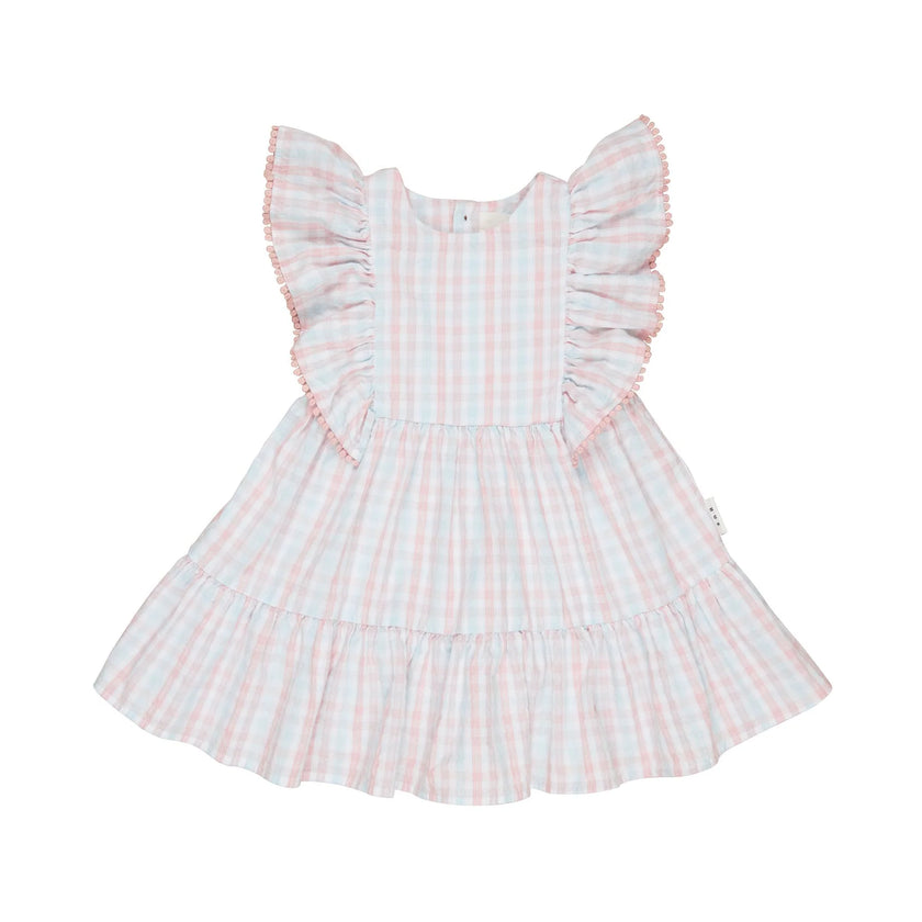 HUX JEWEL CHECK DRESS