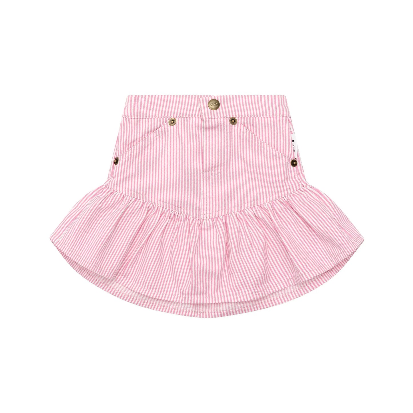 HUX CANDY STRIPE FRILL SKIRT