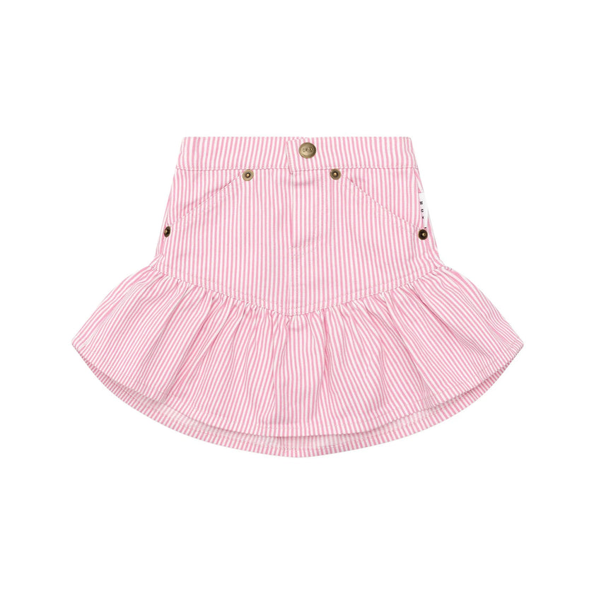 HUX CANDY STRIPE FRILL SKIRT
