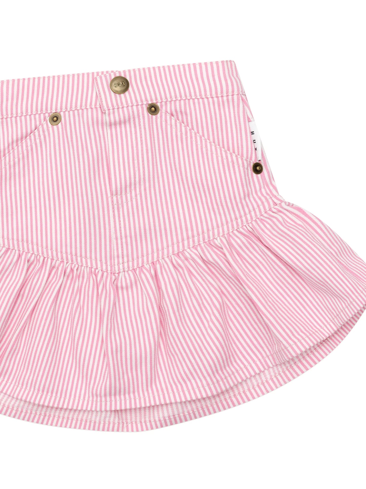 HUX CANDY STRIPE FRILL SKIRT
