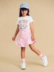 HUX CANDY STRIPE FRILL SKIRT