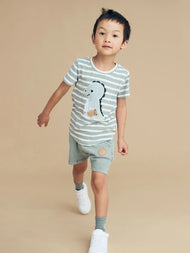 HUX DINOSTRIPED T-SHIRT