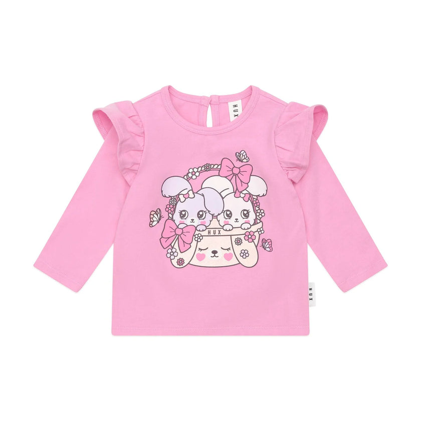 HUX BUNNY BASKET FRILL TOP