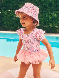 HUX RAINBOW UNICORN FRILL BALLET SWIMSUIT